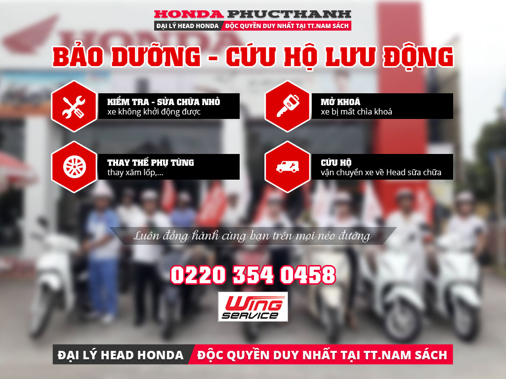 Cứu hộ xe máy Honda  Cứu hộ xe máy 24 giờ