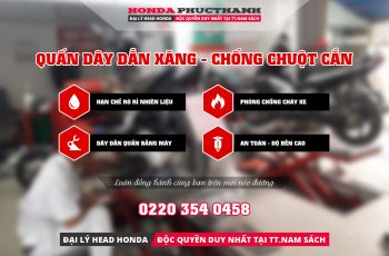 Quấn dây dẫn xăng chống chuột cắn