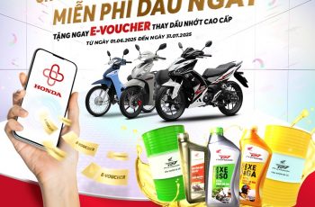 TẶNG NGAY 01 E-VOUCHER THAY DẦU MIỄN PHÍ CHO KHÁCH MUA XE MỚI TỪ NGÀY 1/6/2025-31/7/2025