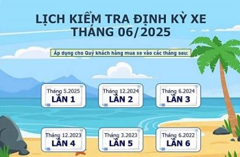 THÔNG BÁO LỊCH KIỂM TRA ĐỊNH KỲ THÁNG 6/2025