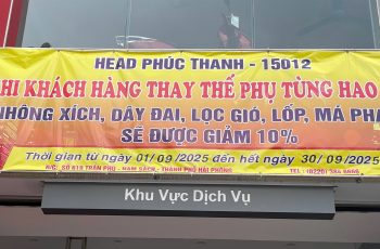 TOP 5 PHỤ TÙNG HAO MÒN TỰ NHIÊN HEAD PHÚC THANH ĐANG GIẢM GIÁ 10%