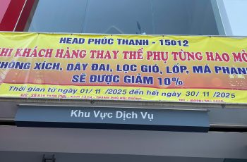 TOP 5 PHỤ TÙNG HAO MÒN TỰ NHIÊN HEAD PHÚC THANH ĐANG GIẢM GIÁ 10%