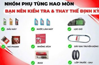 PHỤ TÙNG HAO MÒN-THAY ĐÚNG LÚC,XE LUÔN AN TOÀN!