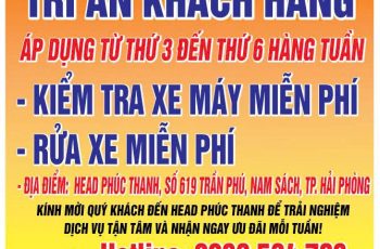 CHƯƠNG TRÌNH TRI ÂN KHÁCH HÀNG TẠI HEAD PHÚC THANH!