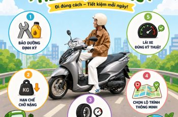 CÁCH ĐI XE MÁY TIẾT KIỆM XĂNG!