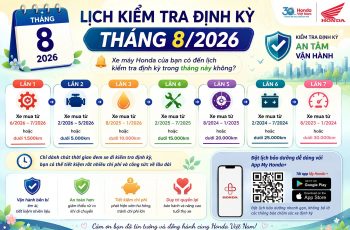 NHẮC LỊCH KIỂM TRA ĐỊNH KỲ THÁNG 8-2026