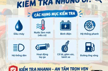 ĐẶT LỊCH KIỂM TRA NHANH – XE CỦA BẠN SẼ ĐƯỢC KIỂM TRA NHỮNG GÌ?